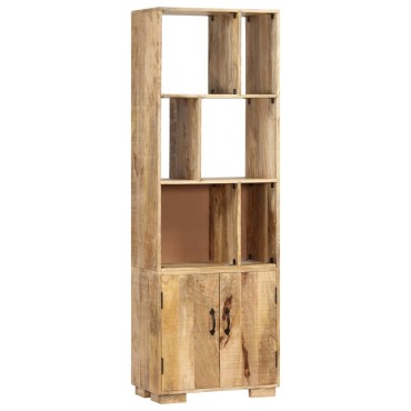vidaXL Βιβλιοθήκη 60x35x180cm από Μασίφ Ξύλο Μάνγκο 1 τεμ.