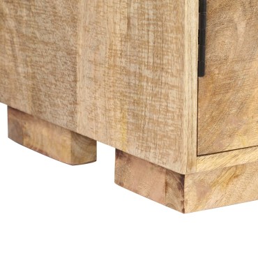 vidaXL Βιβλιοθήκη 60x35x180cm από Μασίφ Ξύλο Μάνγκο 1 τεμ.