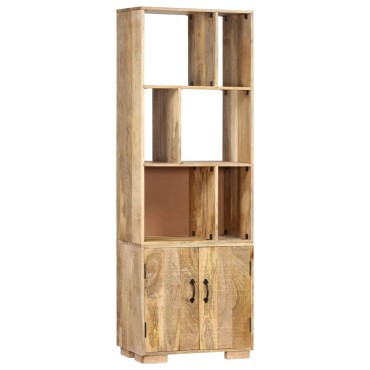 vidaXL Βιβλιοθήκη 60x35x180cm από Μασίφ Ξύλο Μάνγκο 1 τεμ.