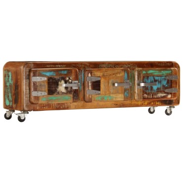 vidaXL Έπιπλο Τηλεόρασης 120x30x37cm από Μασίφ Ανακυκλωμένο Ξύλο