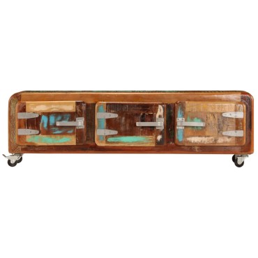 vidaXL Έπιπλο Τηλεόρασης 120x30x37cm από Μασίφ Ανακυκλωμένο Ξύλο