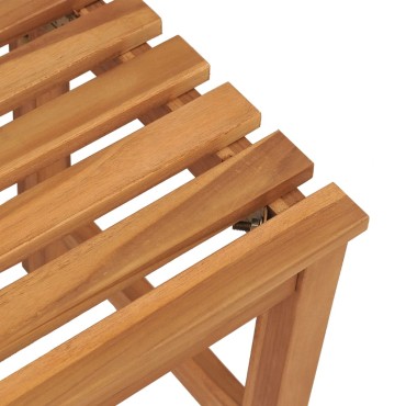 vidaXL Παγκάκι Κήπου από Μασίφ Ξύλο Teak 114x40x45cm 1 τεμ.