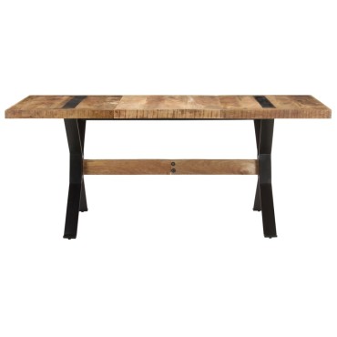 vidaXL Τραπεζαρία 180x90x76cm από Ακατέργαστο Ξύλο Μάνγκο 1 τεμ.