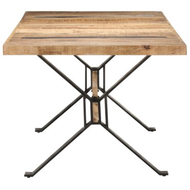 vidaXL Τραπεζαρία 180x90x76cm από Ακατέργαστο Ξύλο Μάνγκο 1 τεμ.