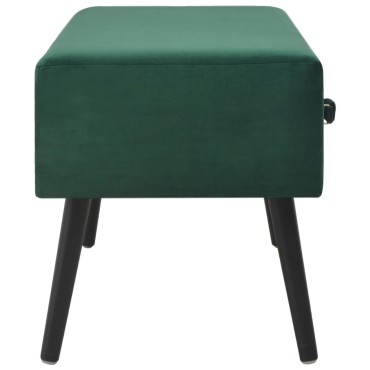 vidaXL Τραπεζάκι Σαλονιού Πράσινο 80x40x46cm Βελούδινο 1 τεμ.