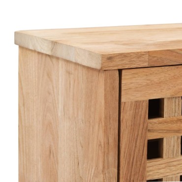 vidaXL Παπουτσοθήκη / Πάγκος 94x20x38cm από Μασίφ Ξύλο Καρυδιάς