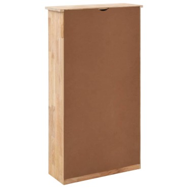vidaXL Παπουτσοθήκη 55x20x104cm από Μασίφ Ξύλο Καρυδιάς