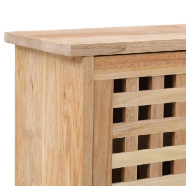 vidaXL Παπουτσοθήκη 55x20x104cm από Μασίφ Ξύλο Καρυδιάς