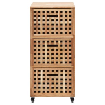 vidaXL Ντουλάπι Μπάνιου 41x41x91cm από Μασίφ Ξύλο Καρυδιάς 1 τεμ.