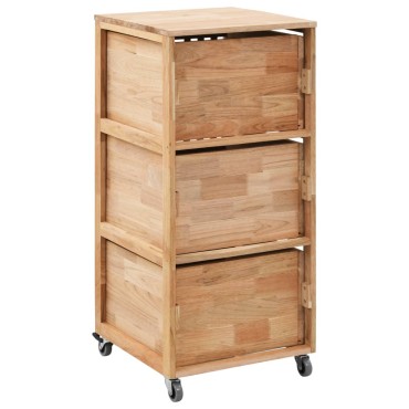 vidaXL Ντουλάπι Μπάνιου 41x41x91cm από Μασίφ Ξύλο Καρυδιάς 1 τεμ.