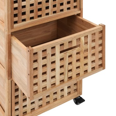 vidaXL Ντουλάπι Μπάνιου 41x41x91cm από Μασίφ Ξύλο Καρυδιάς 1 τεμ.