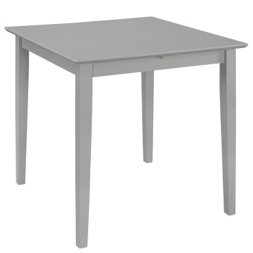 vidaXL Τραπεζαρία Επεκτεινόμενη Γκρι (80-120)x80x74cm από MDF 1 τεμ.