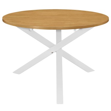 vidaXL Τραπεζαρία Λευκή 120x75cm από MDF 1 τεμ.