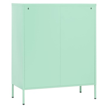 vidaXL Ντουλάπι Αποθήκευσης Χρώμα Μέντα 80x35x101,5cm Ατσάλινο 1 τεμ.