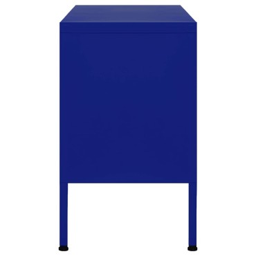 vidaXL Έπιπλο Τηλεόρασης Ναυτικό Μπλε 105x35x50cm από Ατσάλι