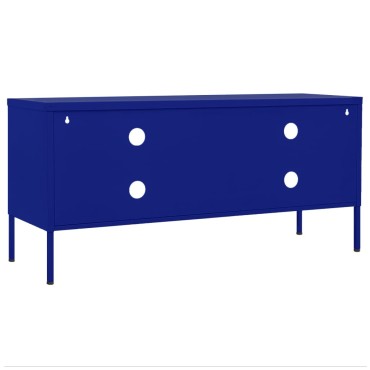 vidaXL Έπιπλο Τηλεόρασης Ναυτικό Μπλε 105x35x50cm από Ατσάλι
