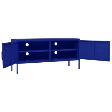 vidaXL Έπιπλο Τηλεόρασης Ναυτικό Μπλε 105x35x50cm από Ατσάλι