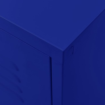 vidaXL Έπιπλο Τηλεόρασης Ναυτικό Μπλε 105x35x50cm από Ατσάλι