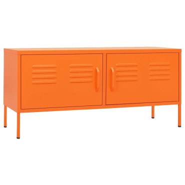 vidaXL Έπιπλο Τηλεόρασης Πορτοκαλί 105x35x50cm από Ατσάλι