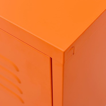 vidaXL Έπιπλο Τηλεόρασης Πορτοκαλί 105x35x50cm από Ατσάλι