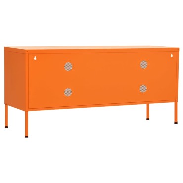 vidaXL Έπιπλο Τηλεόρασης Πορτοκαλί 105x35x50cm από Ατσάλι