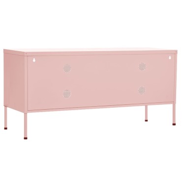 vidaXL Έπιπλο Τηλεόρασης Ροζ 105x35x50cm από Ατσάλι