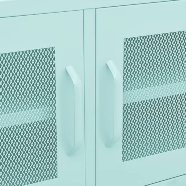 vidaXL Έπιπλο Τηλεόρασης Χρώμα Μέντας 105x35x50cm από Ατσάλι