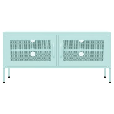 vidaXL Έπιπλο Τηλεόρασης Χρώμα Μέντας 105x35x50cm από Ατσάλι