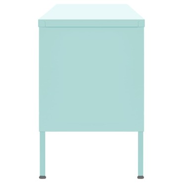 vidaXL Έπιπλο Τηλεόρασης Χρώμα Μέντας 105x35x50cm από Ατσάλι
