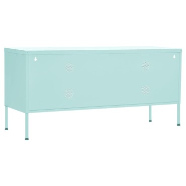vidaXL Έπιπλο Τηλεόρασης Χρώμα Μέντας 105x35x50cm από Ατσάλι