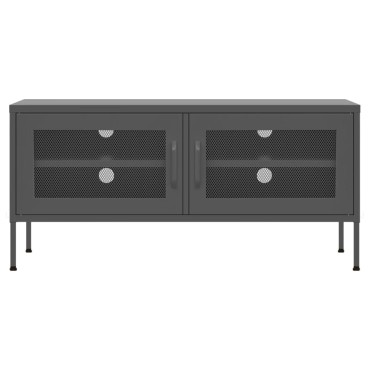 vidaXL Έπιπλο Τηλεόρασης Ανθρακί 105x35x50cm από Ατσάλι
