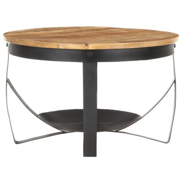 vidaXL Τραπεζάκι Σαλονιού 68x43cm από Ακατέργαστο Ξύλο Μάνγκο 1 τεμ.