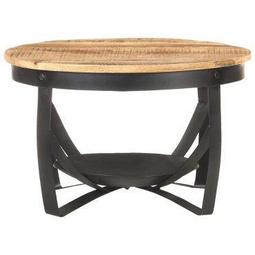 vidaXL Τραπεζάκι Σαλονιού 68x43cm από Ακατέργαστο Ξύλο Μάνγκο 1 τεμ.