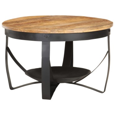 vidaXL Τραπεζάκι Σαλονιού 68x43cm από Ακατέργαστο Ξύλο Μάνγκο 1 τεμ.
