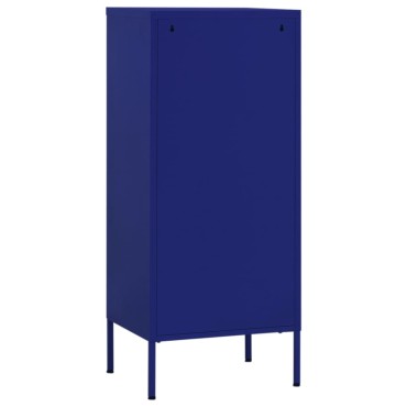 vidaXL Ντουλάπι Αποθήκευσης Ναυτικό Μπλε 42,5x35x101,5cm από Ατσάλι 1 τεμ.