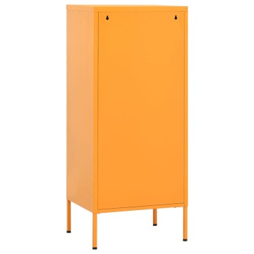 vidaXL Ντουλάπι Αποθήκευσης Μουσταρδί 42,5x35x101,5cm από Ατσάλι 1 τεμ.