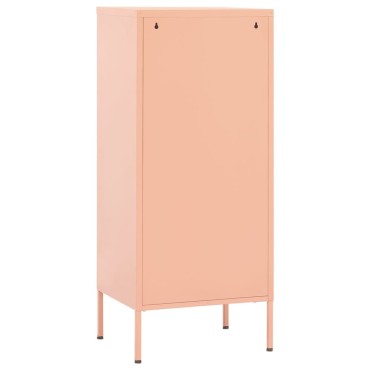 vidaXL Ντουλάπι Αποθήκευσης Ροζ 42,5x35x101,5cm από Ατσάλι 1 τεμ.