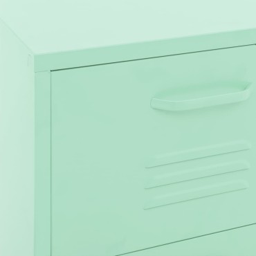 vidaXL Ντουλάπι Αποθήκευσης Xρώμα Mέντας 42,5x35x101,5cm από Ατσάλι 1 τεμ.