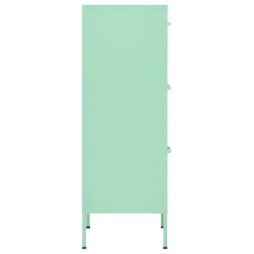 vidaXL Ντουλάπι Αποθήκευσης Xρώμα Mέντας 42,5x35x101,5cm από Ατσάλι 1 τεμ.
