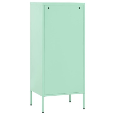 vidaXL Ντουλάπι Αποθήκευσης Xρώμα Mέντας 42,5x35x101,5cm από Ατσάλι 1 τεμ.