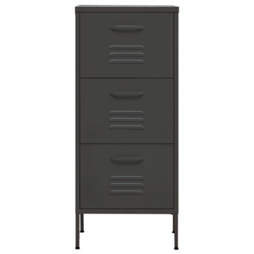 vidaXL Ντουλάπι Αποθήκευσης Ανθρακί 42,5x35x101,5cm από Ατσάλι 1 τεμ.