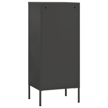 vidaXL Ντουλάπι Αποθήκευσης Ανθρακί 42,5x35x101,5cm από Ατσάλι 1 τεμ.