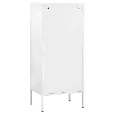 vidaXL Ντουλάπι Αποθήκευσης Λευκό 42,5x35x101,5cm από Ατσάλι 1 τεμ.