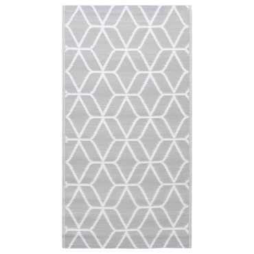 vidaXL Χαλί εξωτερικού χώρου ARAKIL γκρι 190x290 cm PP