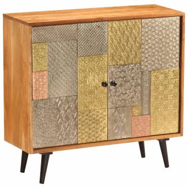 vidaXL Ντουλάπι / Ψηλός Μπουφές 80x30x75cm Μασίφ Ξύλο Ακακίας 1 τεμ.