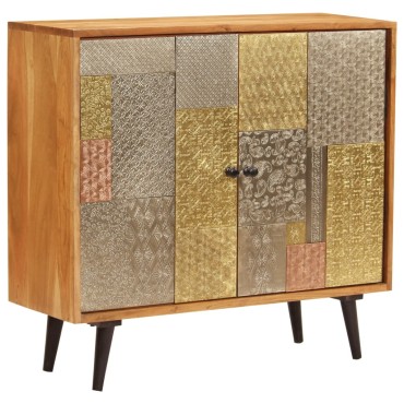 vidaXL Ντουλάπι / Ψηλός Μπουφές 80x30x75cm Μασίφ Ξύλο Ακακίας 1 τεμ.