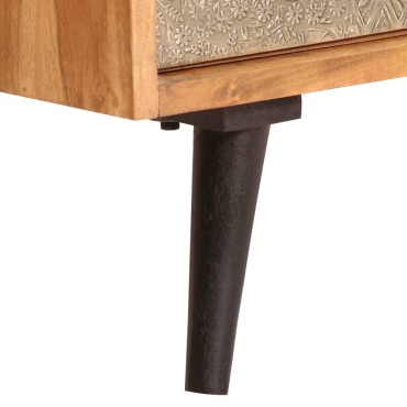 vidaXL Ντουλάπι / Ψηλός Μπουφές 80x30x75cm Μασίφ Ξύλο Ακακίας 1 τεμ.