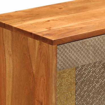 vidaXL Ντουλάπι / Ψηλός Μπουφές 80x30x75cm Μασίφ Ξύλο Ακακίας 1 τεμ.
