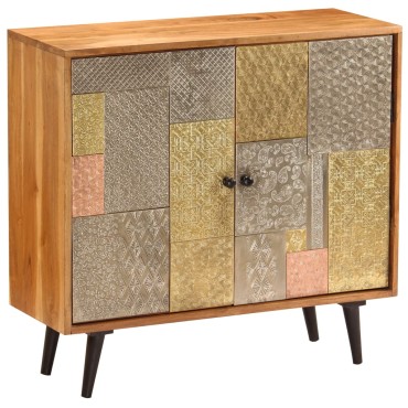 vidaXL Ντουλάπι / Ψηλός Μπουφές 80x30x75cm Μασίφ Ξύλο Ακακίας 1 τεμ.