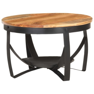 vidaXL Τραπεζάκι Σαλονιού 68x43cm από Μασίφ Ξύλο Ακακίας 1 τεμ.